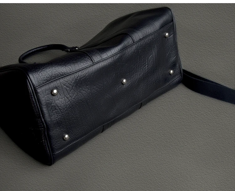 Vintage Designer handgemachte echtes Leder Herren Reisetasche Outdoor Fitness Luxus Rindsleder Damen Handtasche mit großem Fassungsvermögen – Detail 17