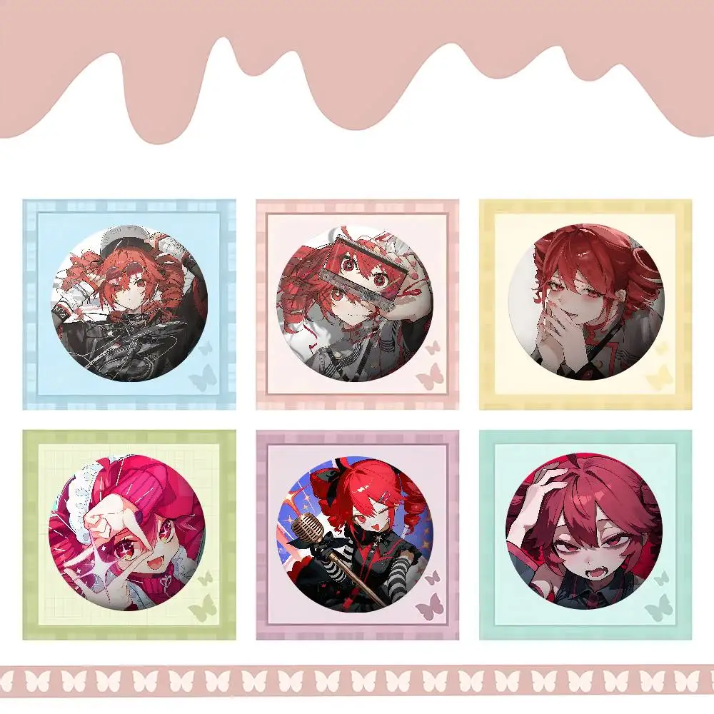 

K-Kasanes T-Tetos Brooches Stylish Ornament Pins Exquisite Round Badge Bag Accessories Jewelry Gifts