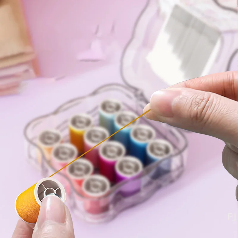 

[YU]Professional Sewing Box Kit Portable Home Travel Sewing Needlework Box Set DIY Clothing Crafts Scissors Tools Accessories