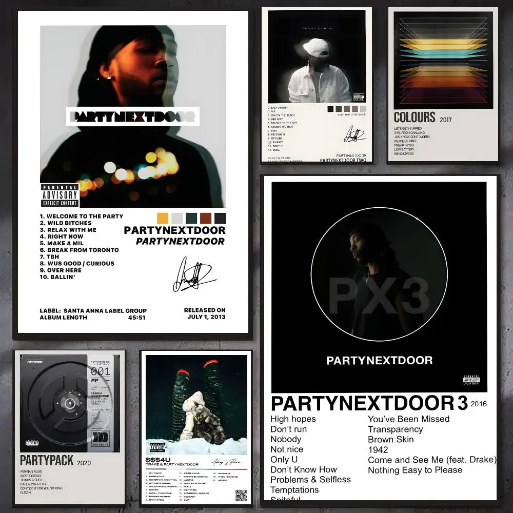R&B Singer PARTYNEXTDOOR Poster Wall Ornament Home Decor Young Decor Fans