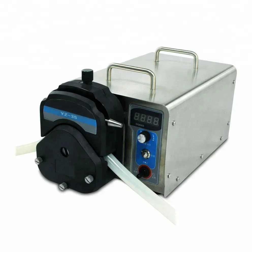 Peristaltic Pump 20ml/min Micro Flow Liquid Metering Pump with Footswitch for Precision Dosing And Dispensing