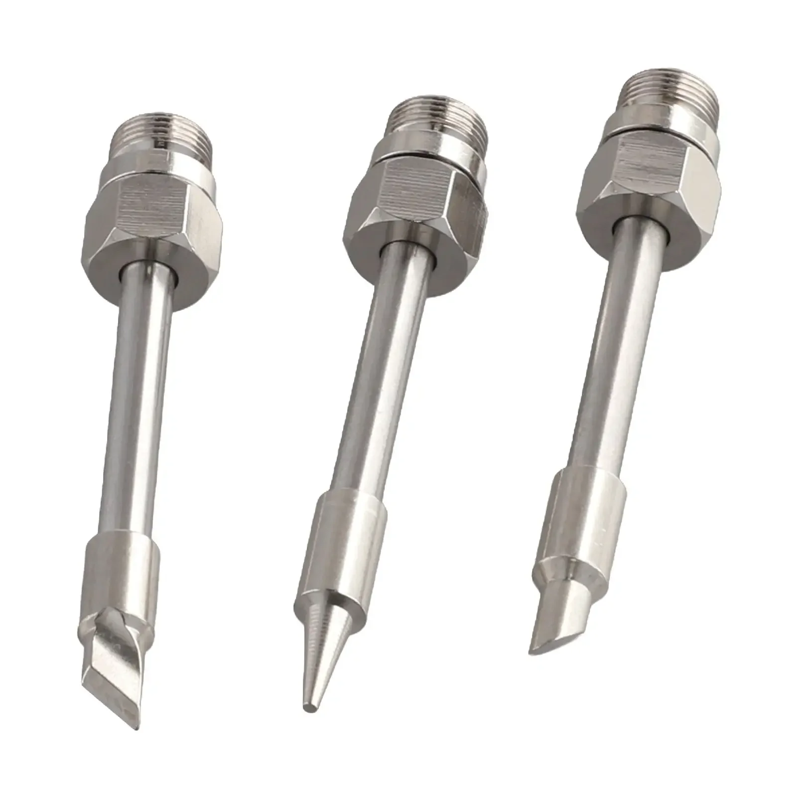 3PCS Soldering Iron Tips 510 Interface Soldering Tips M7 Thread Size Nickel Plated Copper Silver Plated Home Repair