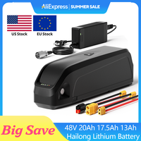 48V 13Ah 17.5Ah 20AH EBike Battery Hailong Electric Bicycle Lithium Battery with 2A Charger for Bafang 750W 1000W 1500W Motor
