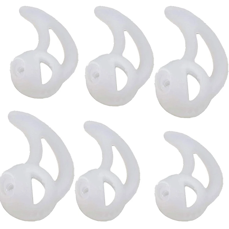 3 Pair Silicone Fin Ear Mold for Surveillance Police Earpiece for Two Way Radio Earpiece Replacement Earmold Earbud Tips