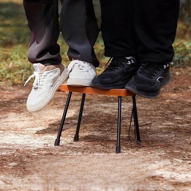 Outdoor camping storage box folding stool portable folding chair fishing bench pocket small horse tie stool