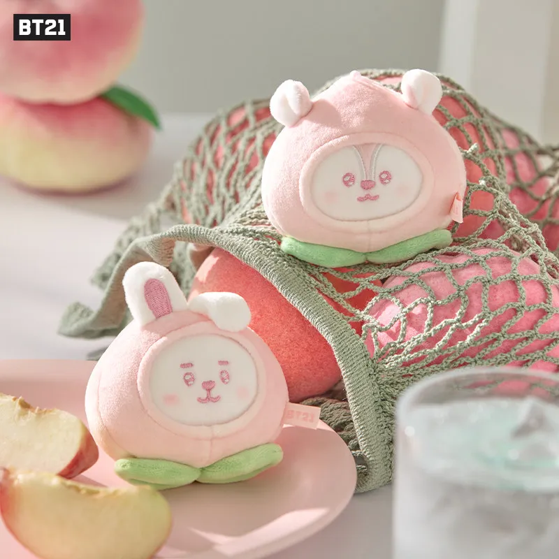 BT21 BTS Cartoon Boy Band Image Peach Modeling Soft Doll Stress Relief Ball Cute Comfort Soft Star Periphery view 3