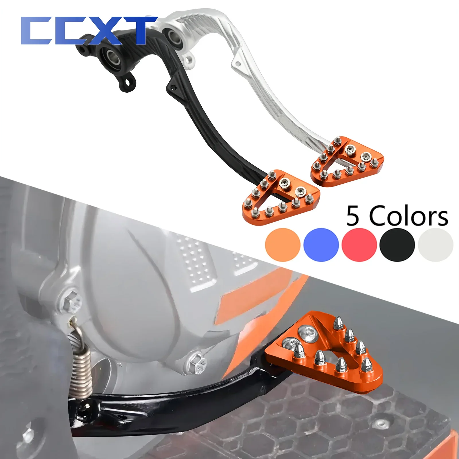 Motorcycle CNC Footbrake Lever Foot Brake Pedal For Husqvarna TC TE TX FC FE FX For KTM XC XCF SX SXF EXC EXCF 125-500 2023-2025