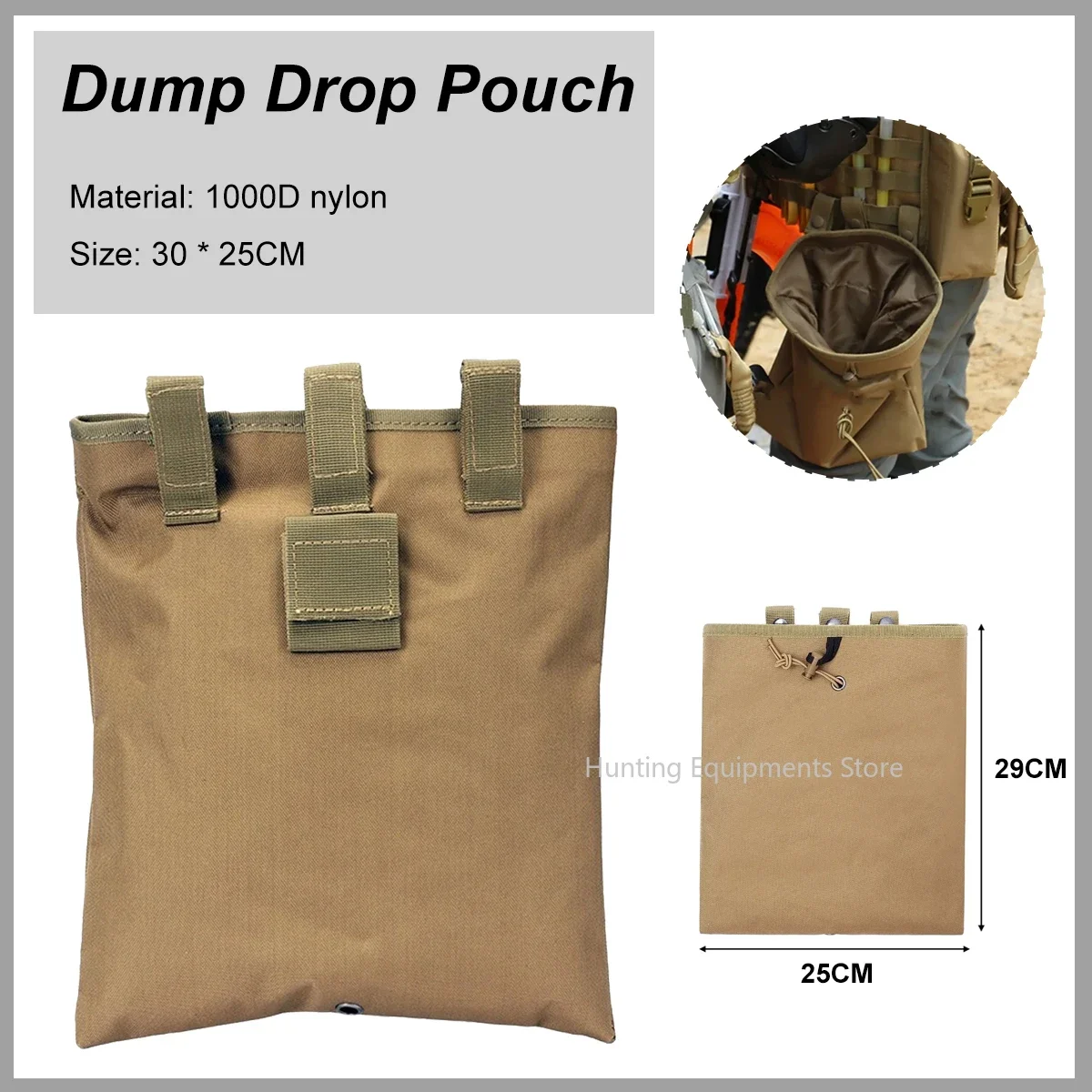 

Dump Drop Pouch Molle Magazine Outdoor Sports Hiking Hunting Accessories Organizer Recovery Waist Bag Mag Pouches EDC Tool Bags