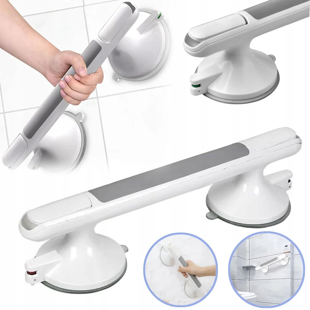 Maniglie di sicurezza per vasche da bagno e docce, maniglie rimovibili per doccia, corrimano per vasca da bagno per anziani, installazione senza fori e impermeabile.