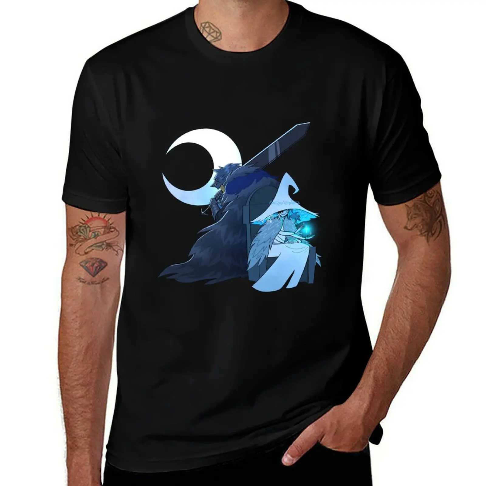 

Blaidd The Half Wolf And Ranni The Witch T-Shirt Cool Dry Performance T-Shirt