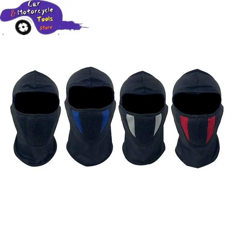 Breathable Balaclava Motorcycle Full Face Mask Motorbike Cycling Bike Mask Motocross Helmet Hood Moto Riding Neck Face Mask