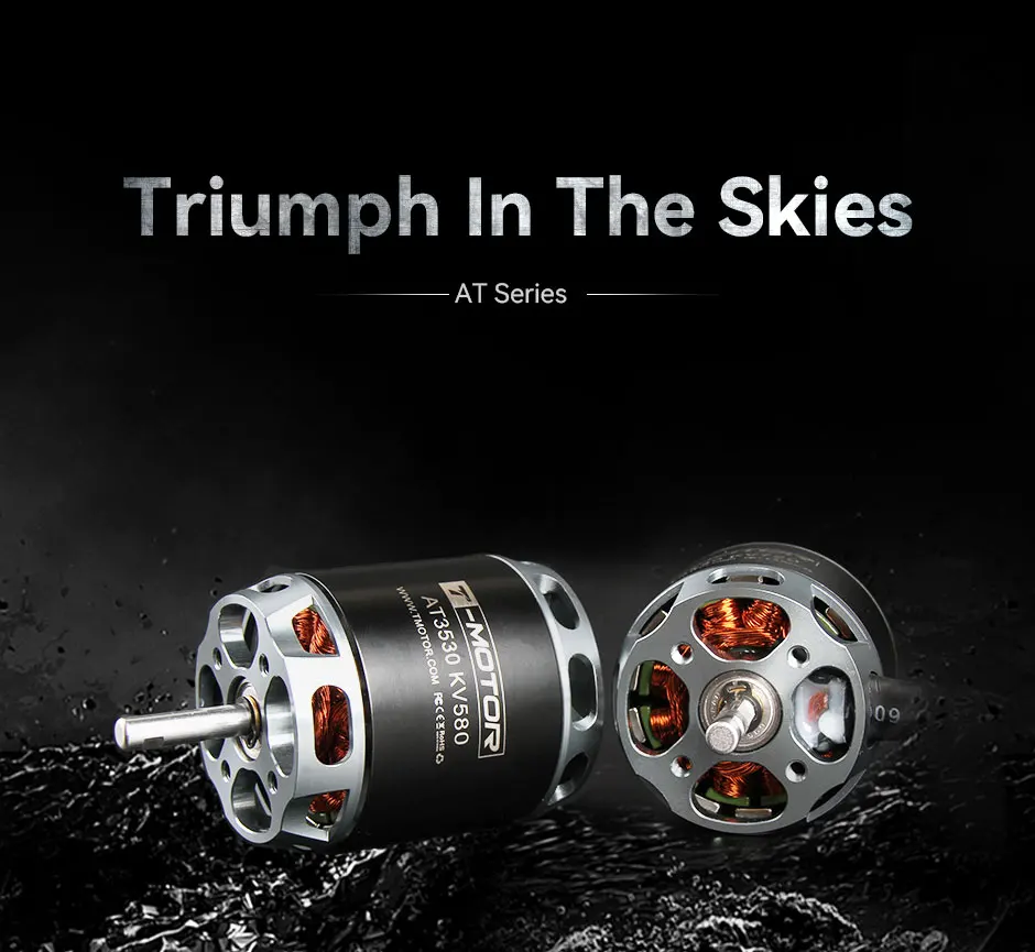 T-MOTOR AT3530 KV580 Fixed Wing Airplane Long Shaft Brushless Motor
