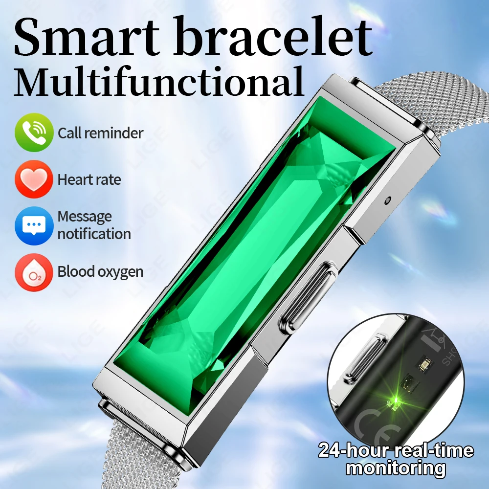 

LIGE New No Screen Smart Watch Women Heart Rate Health Monitor Sports fitness Women's Bracelet Call Reminder Ladies Smartwatches