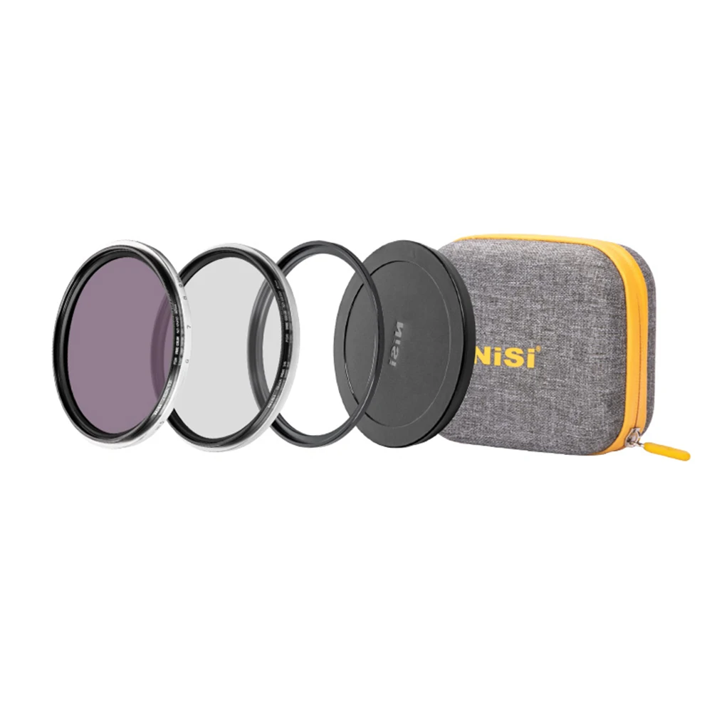 NISI Swift Add on Kit 1-5 Stops True Color Nd16+black Mist 1/4+adapter+lens Cap+caddy Pouch for  72 77 82 95 Camera Lens Filter