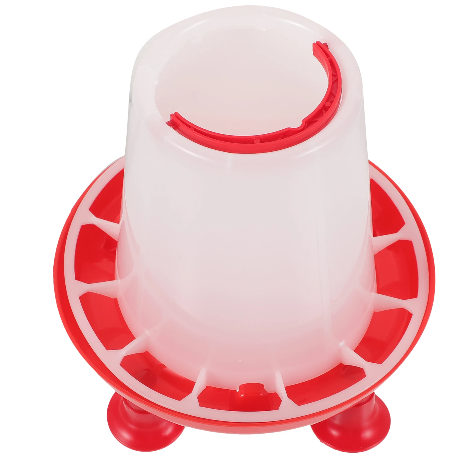 

Plastic Poultry Feeder Basin 1.5KG Chicken Trough Food Container Feeders for Chick Duck Hanging Design Durable Reusable