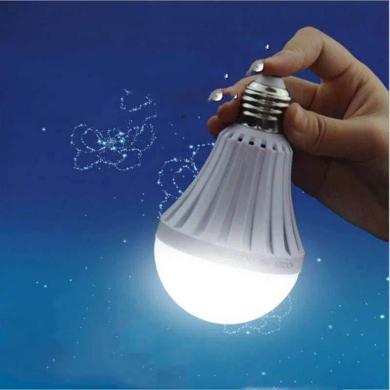 With Hooks Led Emergency Light LED Bulb E27 led lamp 5-12W Rechargeable Battery Lighting Lamp for Outdoor Lighting Bombillas