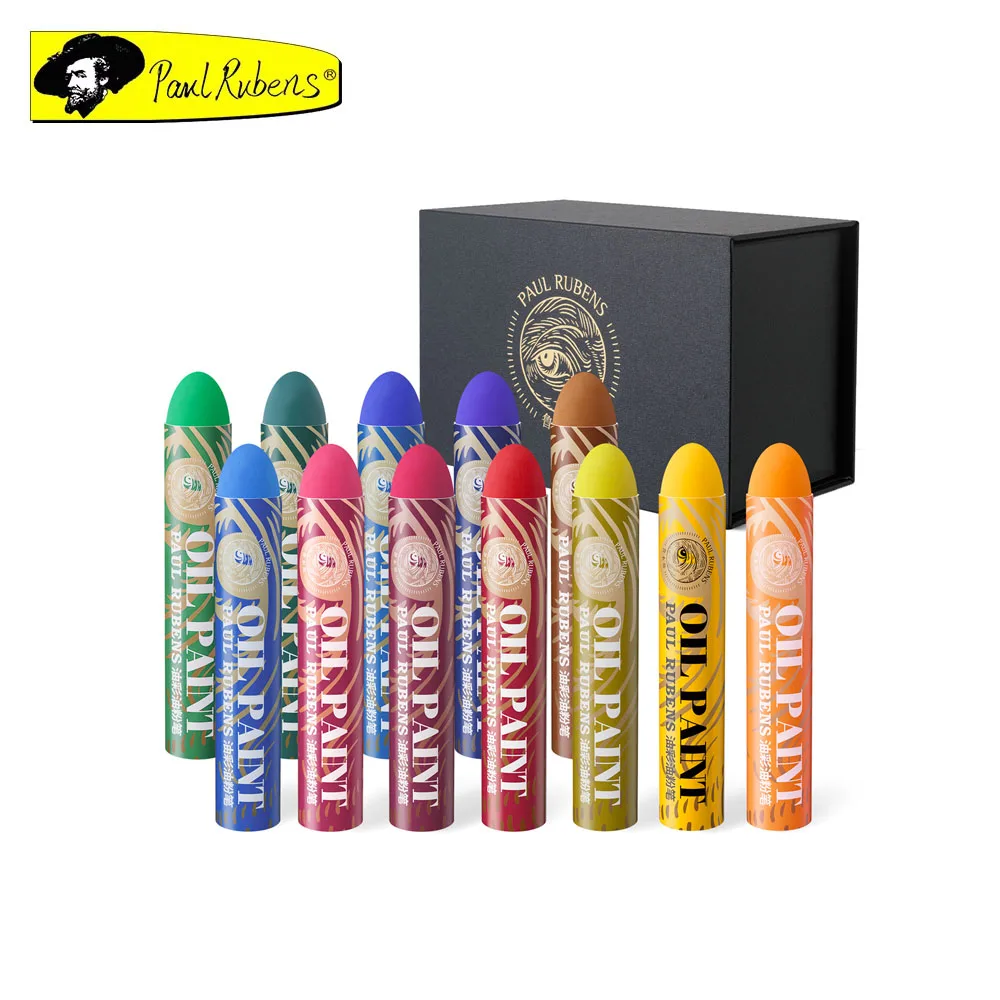 

Paul Rubens Artist Oil Pastel Set 12 Colors Professional Painting Drawing Graffiti Art Crayons Washable Round Non Toxic Sticks