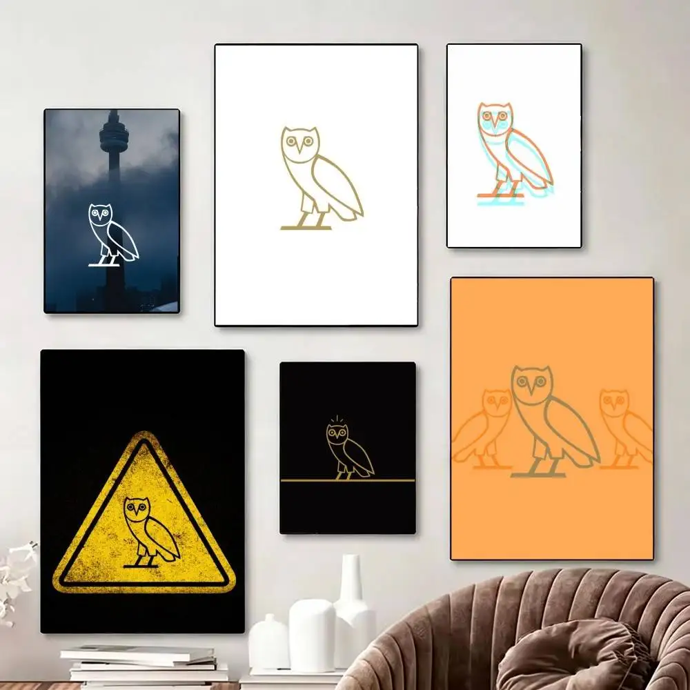 

Drake OvO OWL Poster Perfect Space Sticker Self Adhesive for Office Home Theater Wall Art Decor Fancy Gift