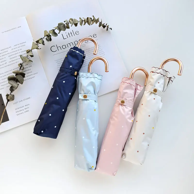 

Ультралегкий зонт Sunade с золотистым изогнутым крюком, прозрачный, из смолы, для защиты от дождя и солнца, с функцией снижения тепла