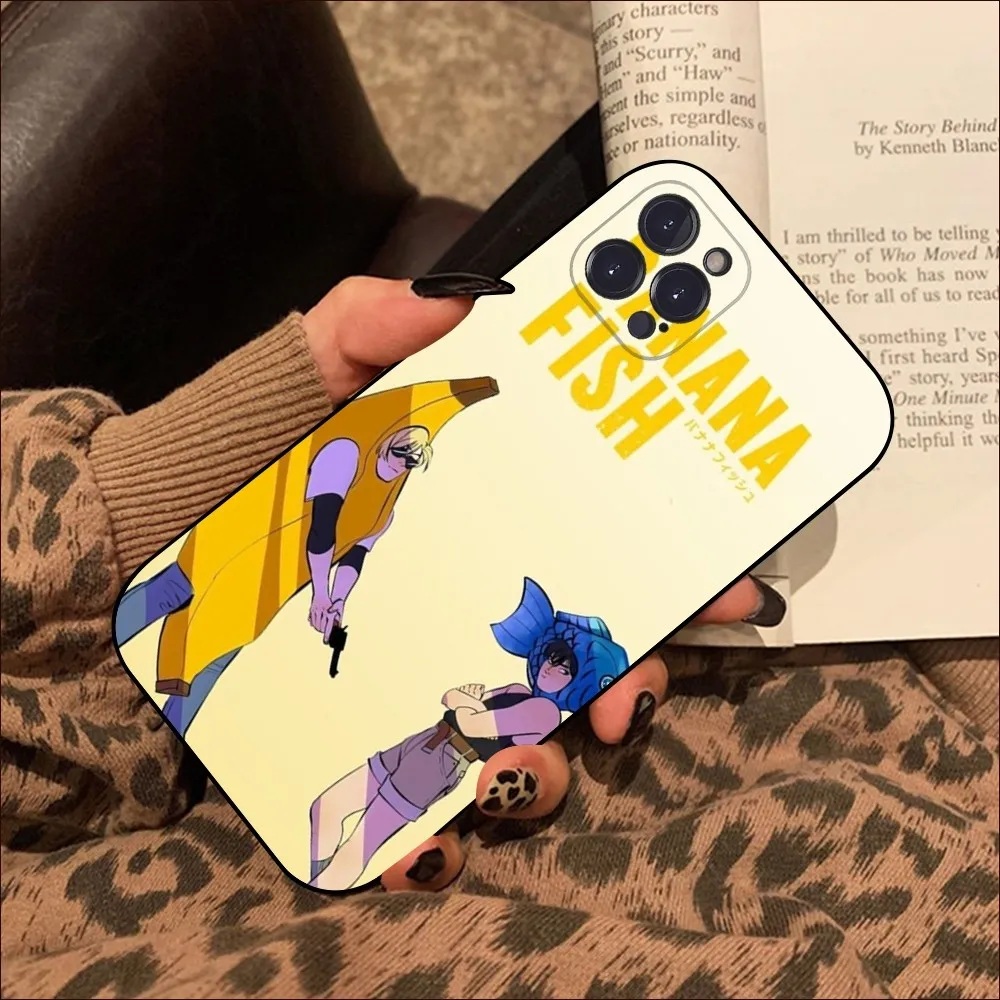 Banana Fish Phone Case For iPhone 15 14 11 12 13 Mini Pro XS Max Cover 6 7 8 Plus X XR SE 2020 Funda Shell