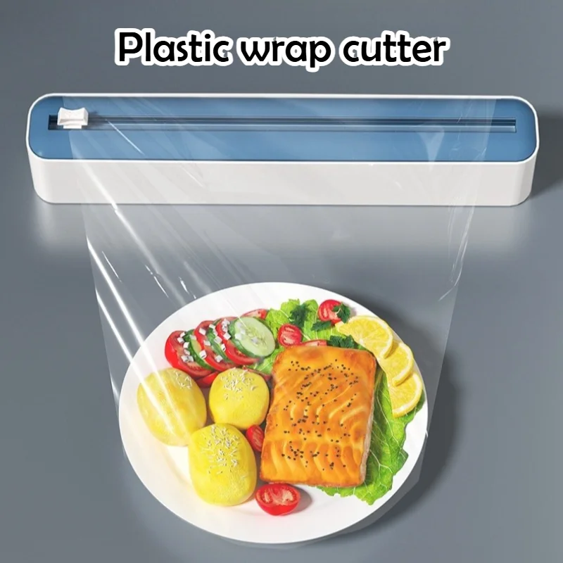 Food Storage Dispenser - Magnetyczny dozownik folii plastikowej z nożykiem,