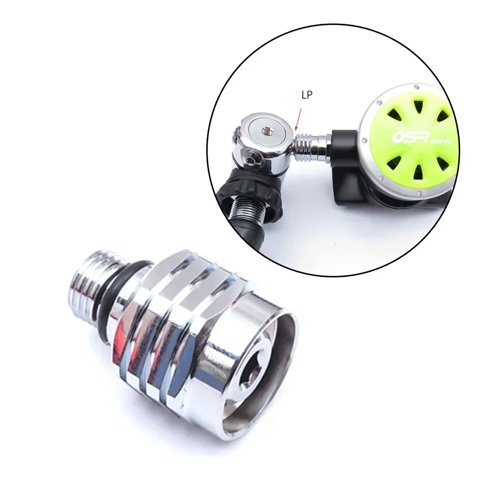

1pcs Scuba Diving Regulator Connection Screw Male 9/16"-18 To Female 3/8"-24 Adapter Scuba Diving Connector