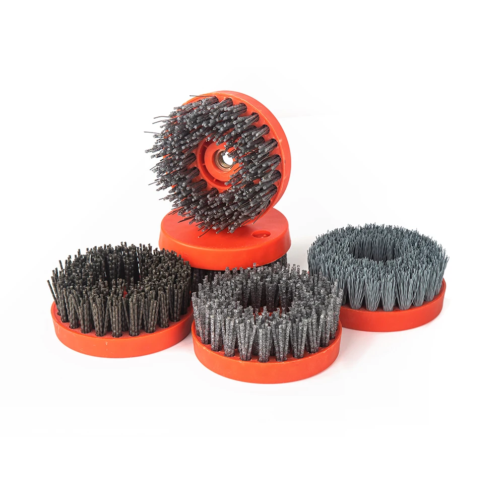 16#-2000# 4 Inch 110mm Circular Round Antique Diamond Grinding Abrasive Brush For Cleaning Stone Marble Granite Polishing