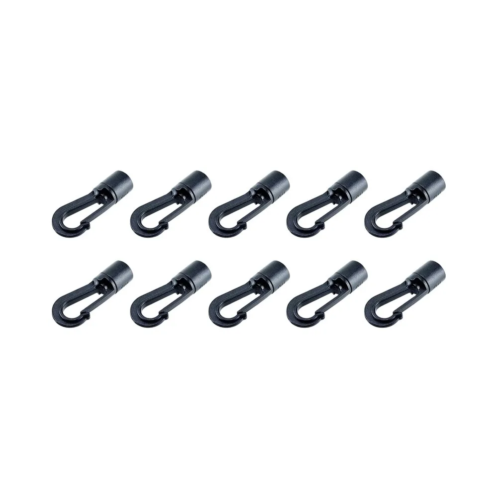 Elastic Cord for kayak Plastic Hook 10pcs 4 Grams 50*10*10mm For 5 To 8mm Bungee Jumpers Kayaking And Practical