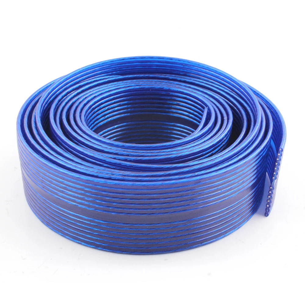 

Ultra-Pure Silver-Plated OFC Low-Profile Speaker Interconnect, Audiophile-Grade Flat Cable with PTFE Insulation​