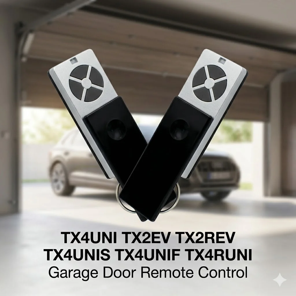 

2pcs Command Transmitter For TX4UNI TX2EV TX2REV TX4UNIS TX4UNIF TX4RUNI Garage Door Remote Control Rolling Code 433MHz