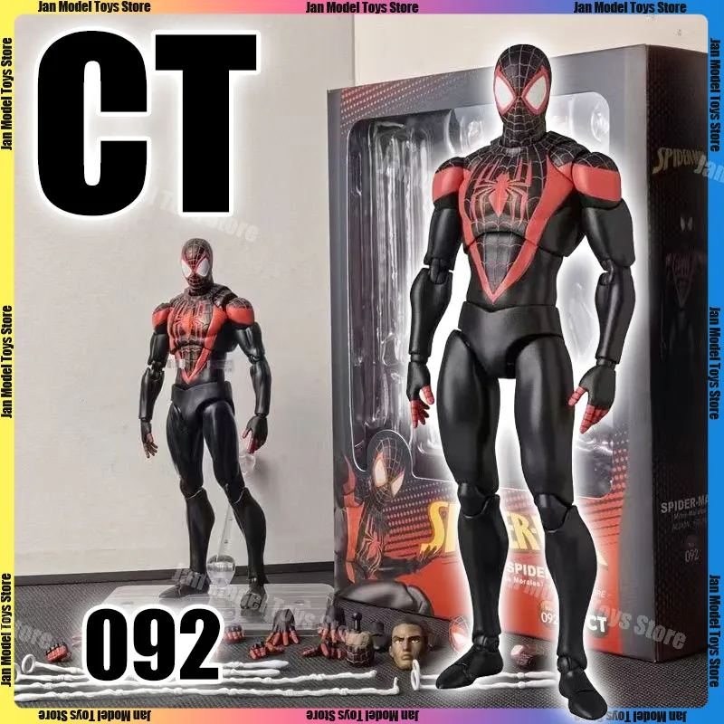

In Stock Ct Toys Spiderman Ultimate Miles Morales 092 Spider-Man Comic Version Anime Action Figure Figurine Model Toys Gifts