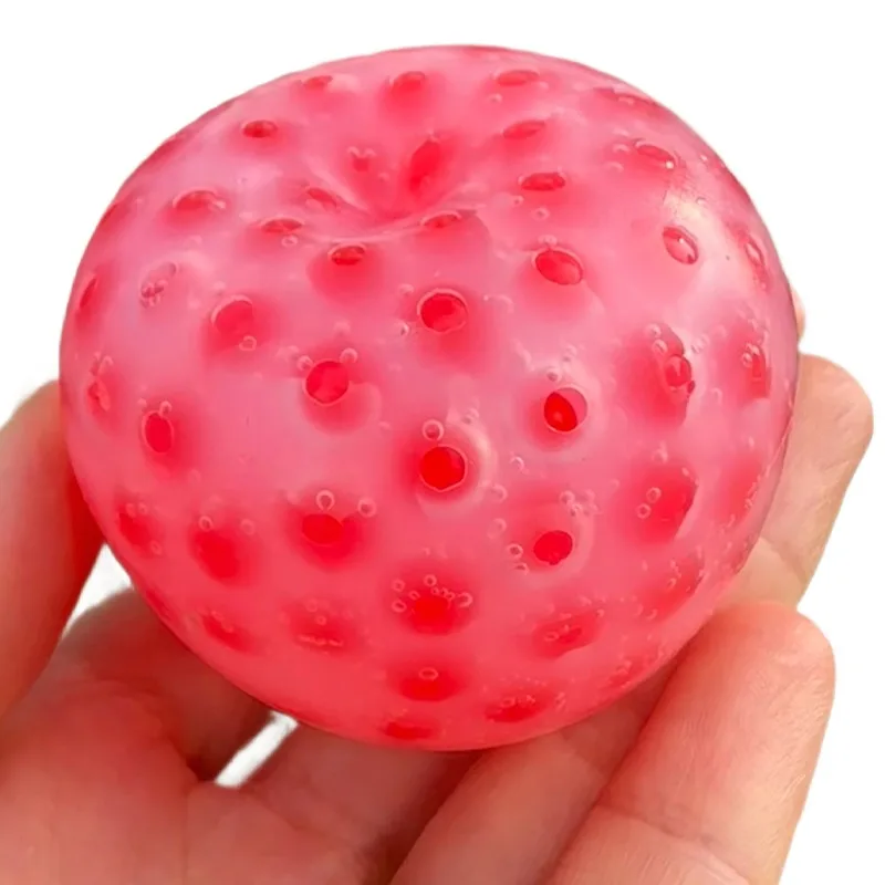 ของเล่นบีบสิวแอปเปิ้ลตลกๆ ของเล่นบีบซิลิโคนนุ่มแบบใช้ซ้ำได้ ของเล่นบีบสัมผัส ของเล่นบีบสควิชชี่ ของขวัญคริสต์มาสสุดสร้างสรรค์