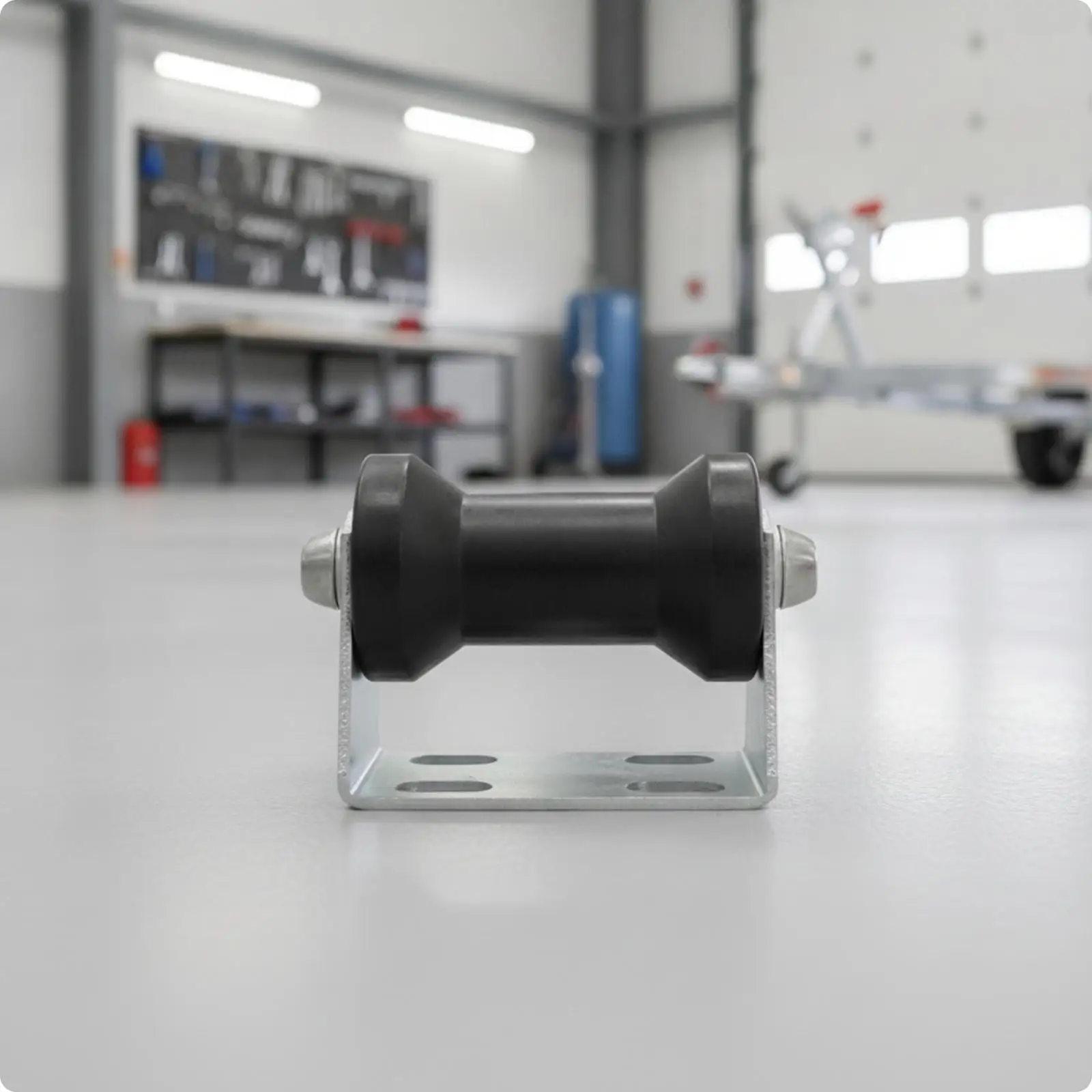 Heavy-Duty Boat Trailer Roller Bracket | Sturdy Metal Mounting Base, Boat Trailer Roller with Bracket