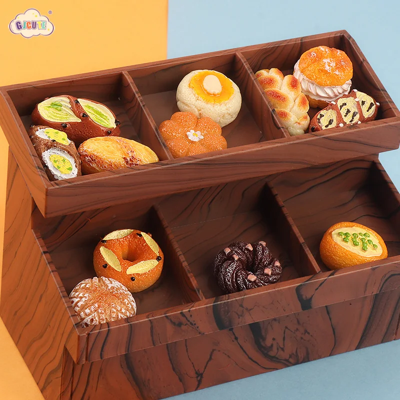 

5pcs Random 1/12 Dollhouse Simulation Bread Dessert Set Dolls House Mini Kitchen Food Decor Pretend Play Accessories Toys