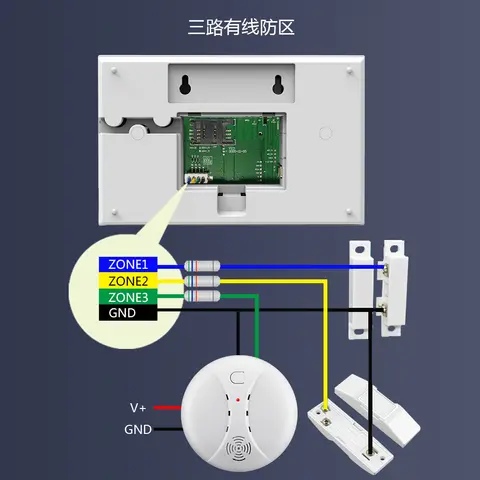 PGST WIFI GSM 스마트 라이프 경보 시스템 Alexa 무선 보안 홈 알람 Tuya 스마트 App 제어 PG108과 함께 작동
