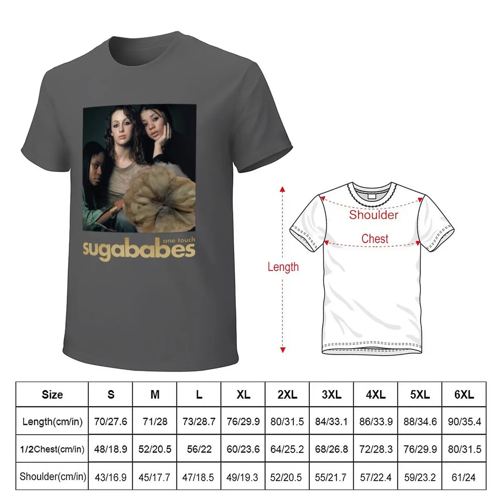 Sugababes One Touch T-Shirt vintage Aesthetic clothing clothes for men