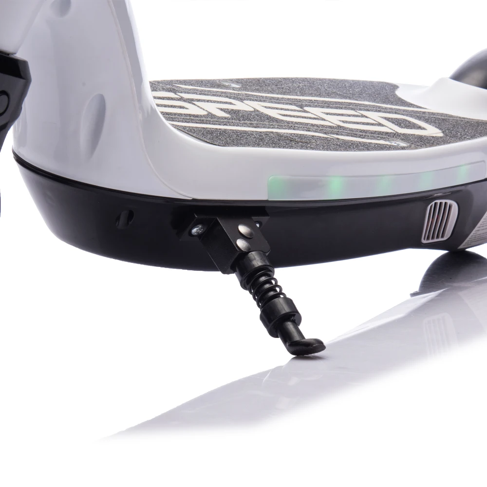 Kinderen rijden op elektrische scooter Langere gebruikstijd met standaard Bel Achterrem Bredere pedaal Antisliphandgreep Verlichting voor kinderen 6+