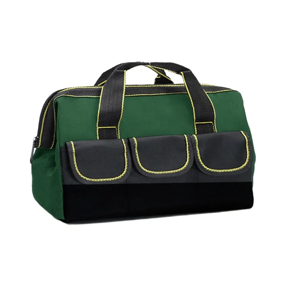 1Pc Tool Bag Organizer Robust Storage Bag 16in For Electrician Tools Storage Weatherproof Canvas Thickening Tote Bag