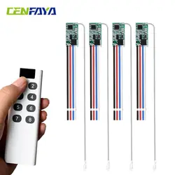 DC Mini Relay Wireless Remote Momentary Switch, 3V -12V Small PCB 433mhz RF Transmitter Battery Power Circuit Micro Controller