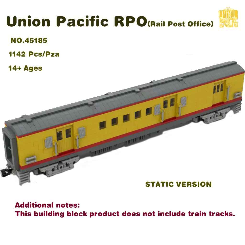 

MOC-45185 RPO Rail Post Office Model With PDF Drawings Building Blocks Bricks DIY Toys Birthday Christmas Gifts