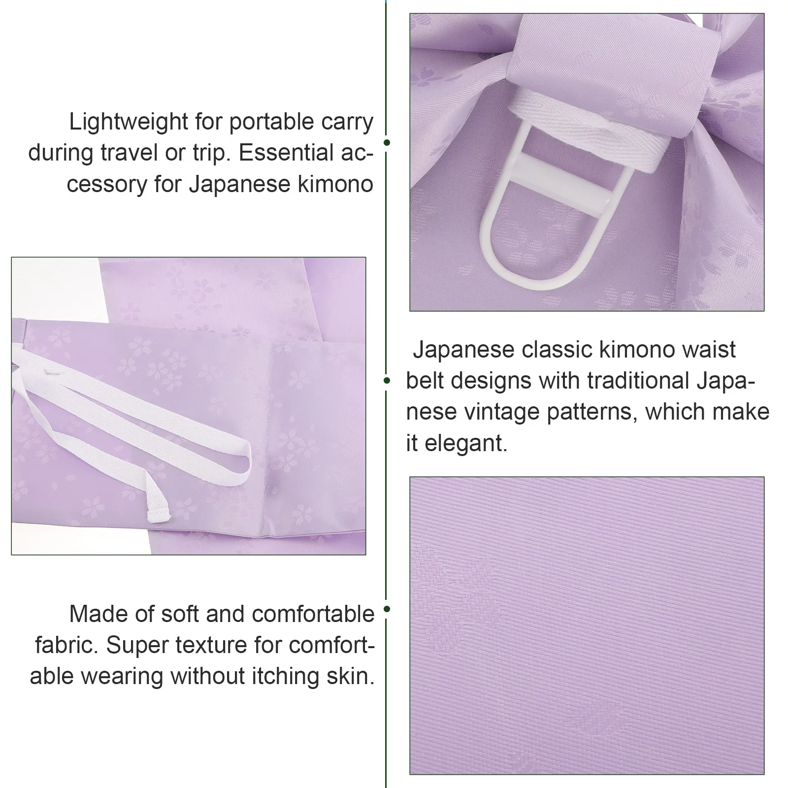 ثوب الكيمونو الياباني القوس حزام النسيج التقليدي خمر نمط حزام أنيق القوس تصميم ل كيمونو رداء الحمام حزب تأثيري #1