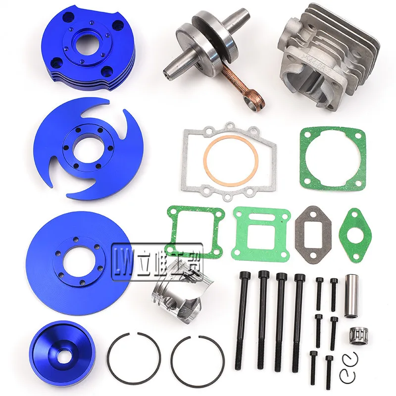 

49cc Sports Car Mini Motorcycle Two-stroke Engine Retrofit CNC Cylinder Head Cylinder Block Kit Piston