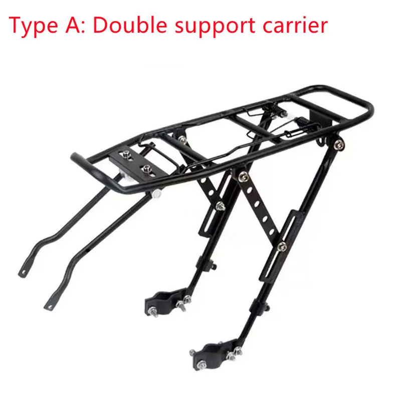 Universal aluminum alloy quick-loading and unloading bicycle portable shelf for bicycles