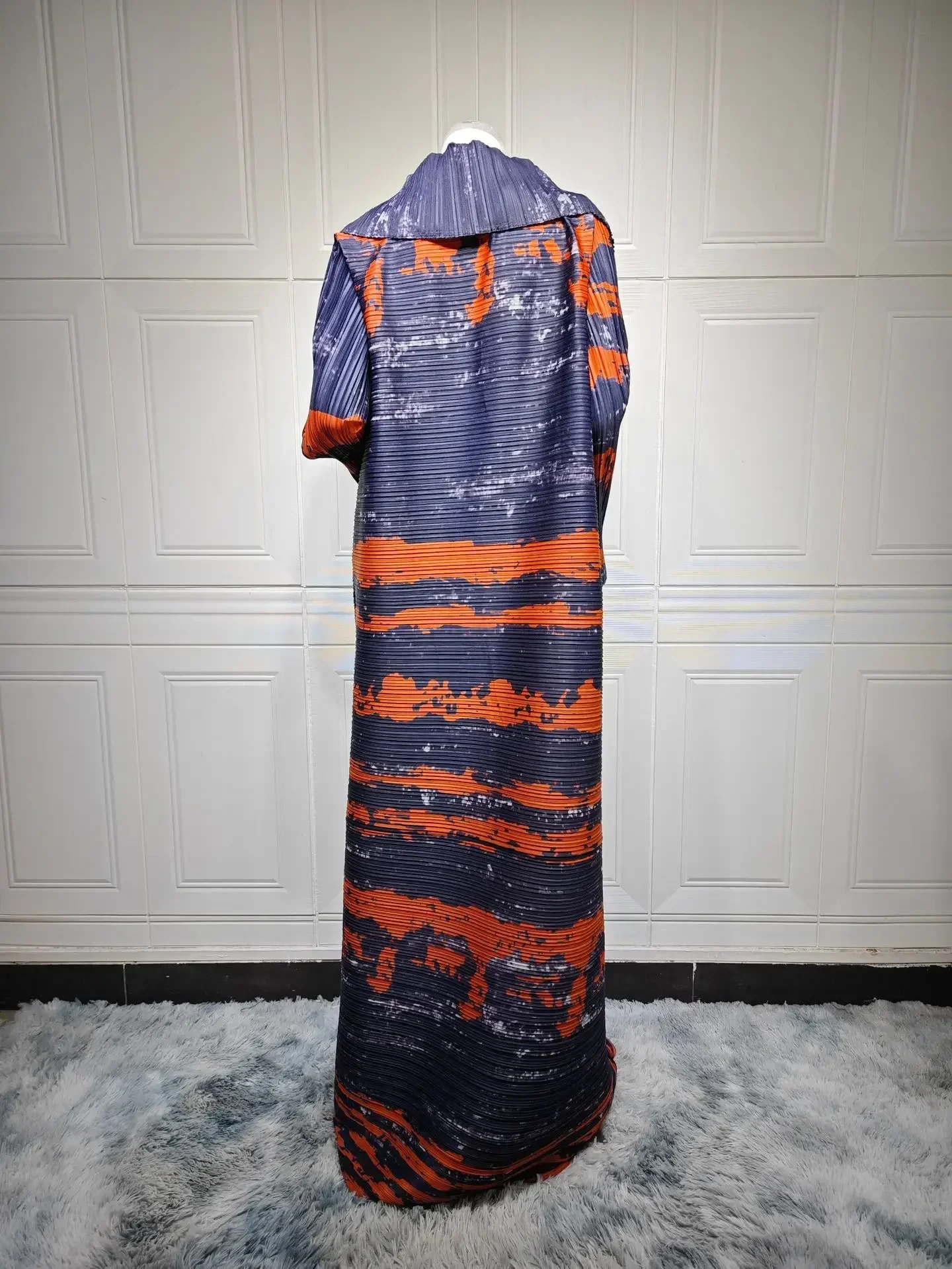 عبايات رمضان للنساء فستان إسلامي مطبوع بطيات دبي كيمونو عباية مفتوحة كيبيا قفطان مغربي نسائي رداء إسلامي