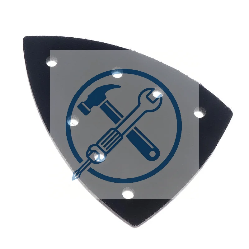 Driehoek Schuurpads Schuurpad Backup Plaat Schuim Schuurpad 7 Gat Schuurpapier Steunschijf Voor Sander Schuurmiddelen