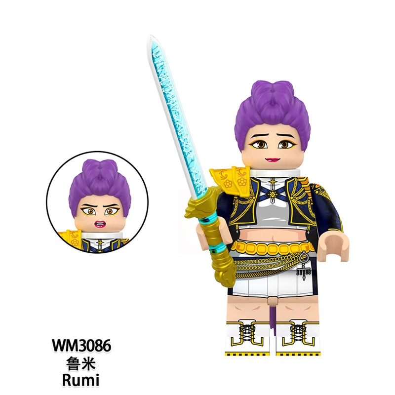 New Popular Kpop. Building Blocks Toy.,Demon Hunters Mini Figures. Star Girl Group Rumi Idol Boy Group Saja Devil  ActionToy