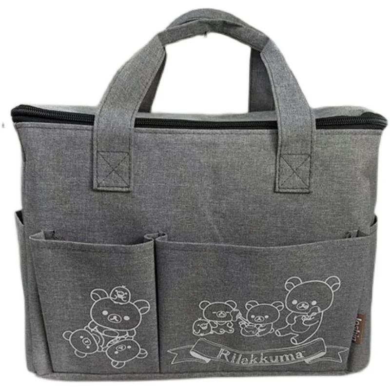 New Rilakkuma Bear Oxford Kids Woman Handbags Big Lunch Bags For Picnic