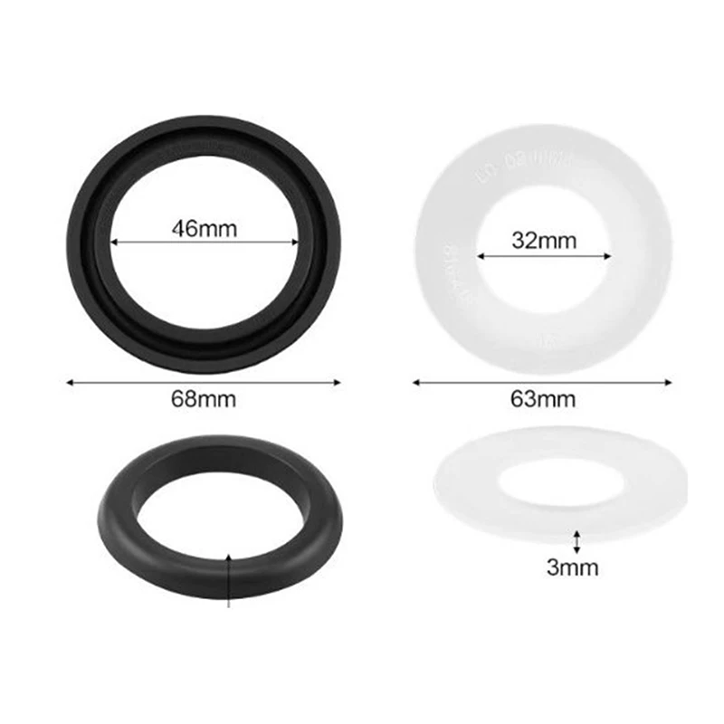 مجموعة من 2 حشية مصممة بشكل متين ومقاومة للتسرب لصمامات المياه رقم. 240.282.00.1، 890.615، 816.418 صهريج #6