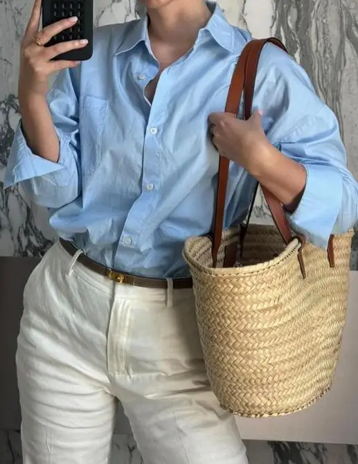 2025, Herbstkragen, lässiges, langärmliges Hemd mit Knöpfen für Damen, schmale Passform und einfaches langärmliges Hemd im Pendlerstil