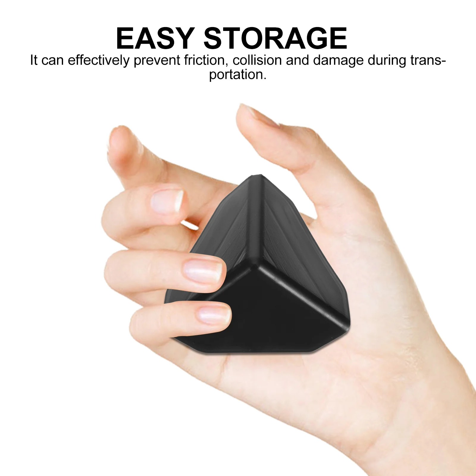 100 قطعة حماة الزوايا الأسود الصلب الوفير وسادة لتغليف الأثاث صندوق النقل زوايا الحرس الجدول حافة حماة #3